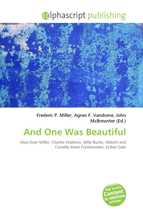 Kniha And One Was Beautiful Agnes F. Vandome