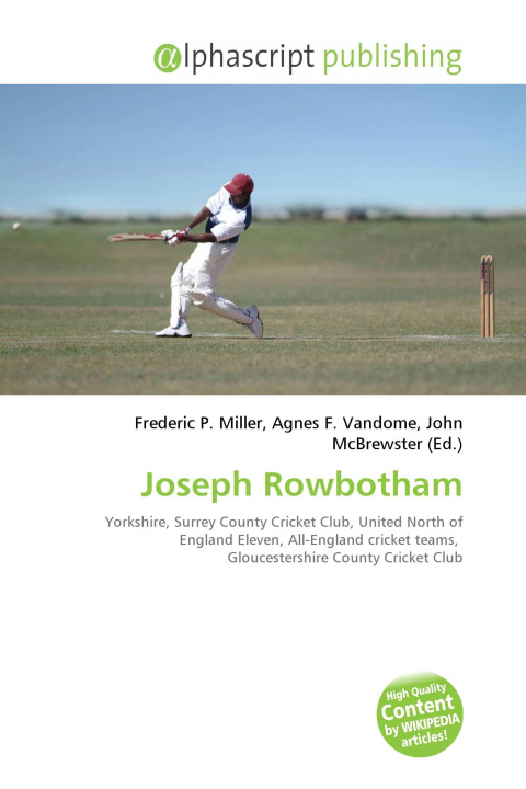 Kniha Joseph Rowbotham Agnes F. Vandome