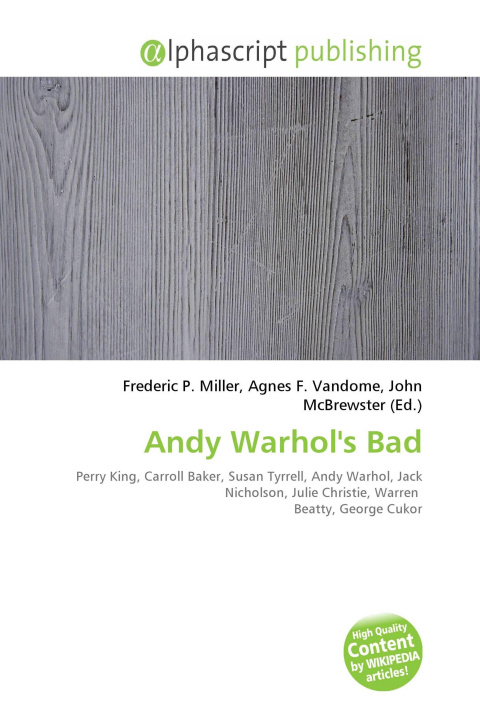 Kniha Andy Warhol's Bad Agnes F. Vandome