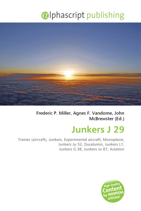 Kniha Junkers J 29 Agnes F. Vandome