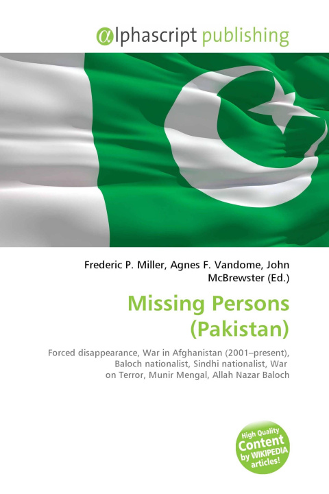 Kniha Missing Persons (Pakistan) Agnes F. Vandome