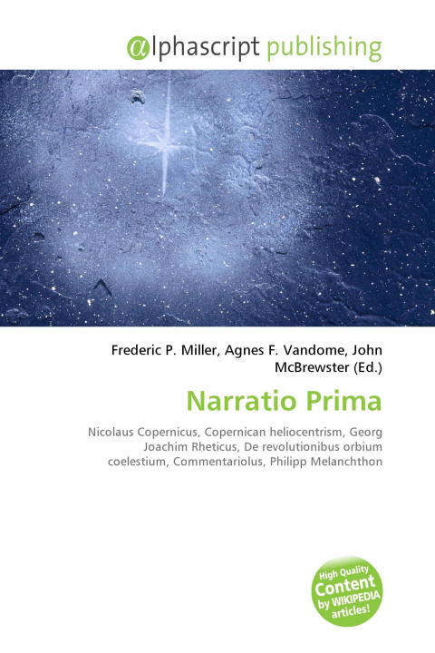 Kniha Narratio Prima Agnes F. Vandome