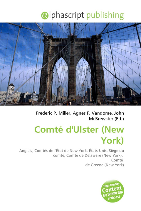 Kniha Comté d'Ulster (New York) Agnes F. Vandome