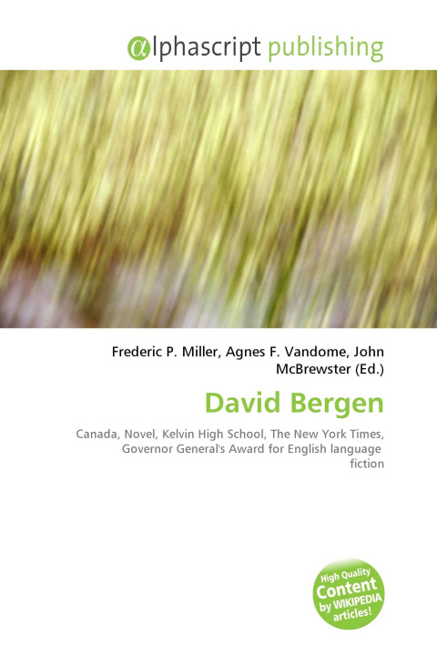 Kniha David Bergen Agnes F. Vandome
