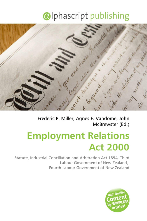 Buch Employment Relations Act 2000 Agnes F. Vandome