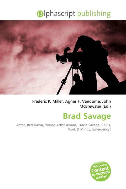 Knjiga Brad Savage Agnes F. Vandome