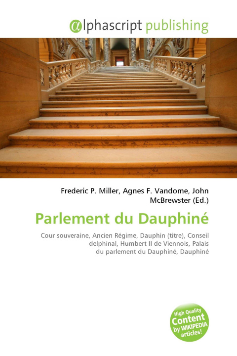 Kniha Parlement du Dauphiné Agnes F. Vandome