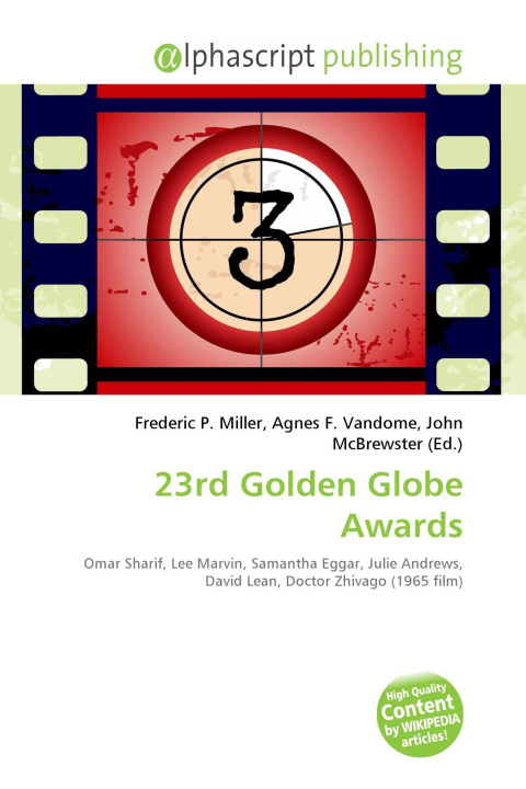 Kniha 23rd Golden Globe Awards Agnes F. Vandome