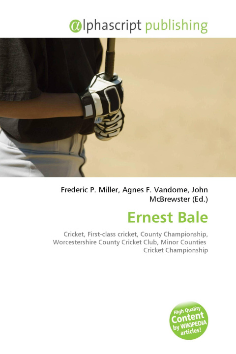 Kniha Ernest Bale Agnes F. Vandome