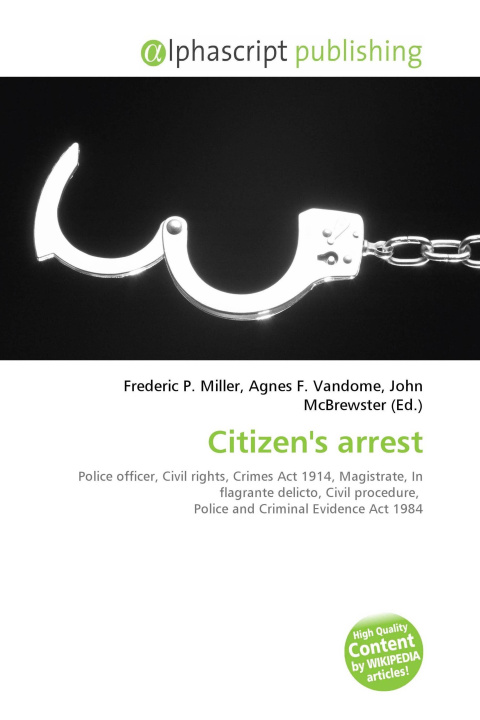 Kniha Citizen's arrest Agnes F. Vandome