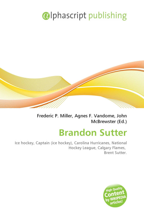 Kniha Brandon Sutter Agnes F. Vandome