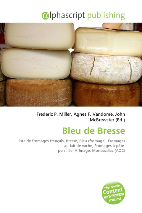 Kniha Bleu de Bresse Agnes F. Vandome