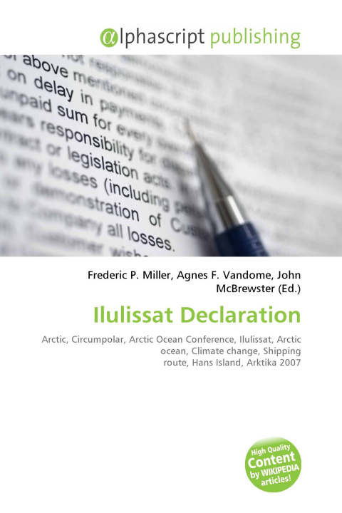 Kniha Ilulissat Declaration Agnes F. Vandome