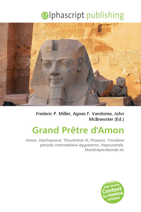 Kniha Grand Prêtre d'Amon Agnes F. Vandome
