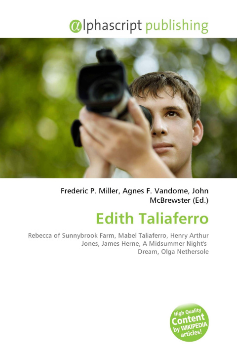 Kniha Edith Taliaferro Agnes F. Vandome