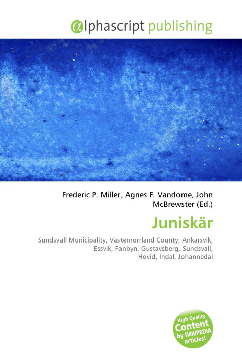 Kniha Juniskär Agnes F. Vandome