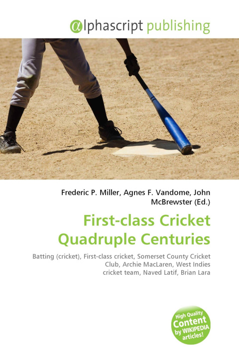 Knjiga First-class Cricket Quadruple Centuries Agnes F. Vandome