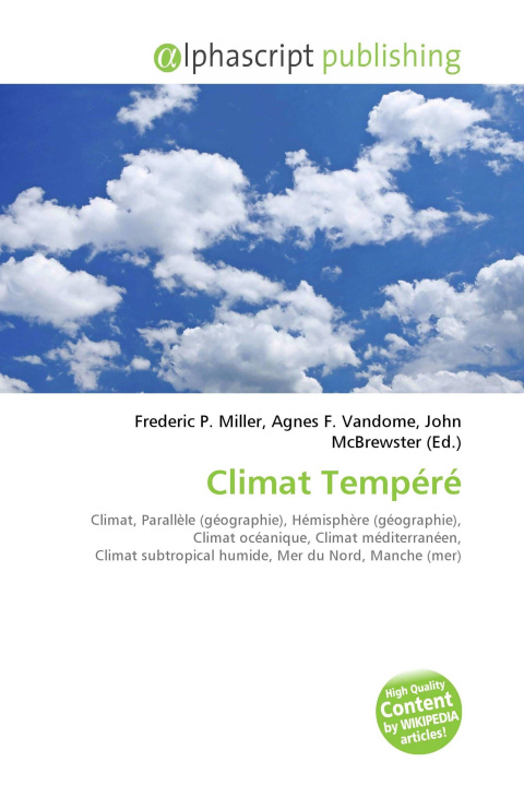 Kniha Climat Tempéré Agnes F. Vandome