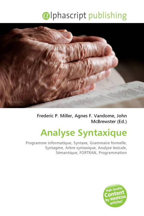 Knjiga Analyse Syntaxique Agnes F. Vandome