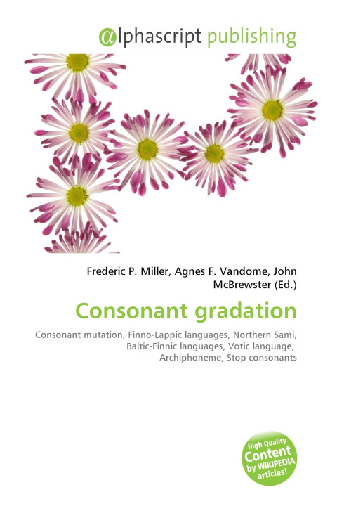 Kniha Consonant gradation Agnes F. Vandome