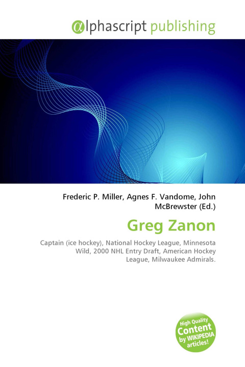 Knjiga Greg Zanon Agnes F. Vandome