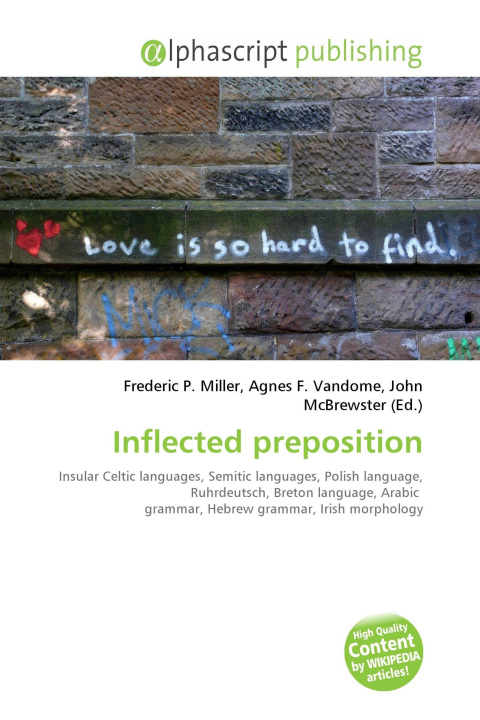 Kniha Inflected preposition Agnes F. Vandome