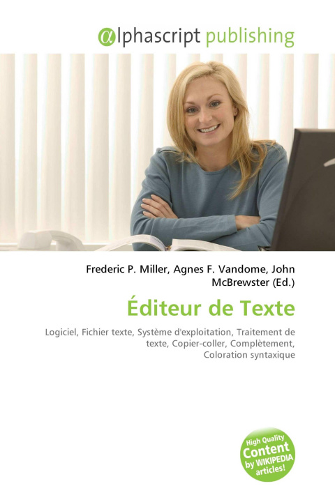Könyv Éditeur de Texte Agnes F. Vandome
