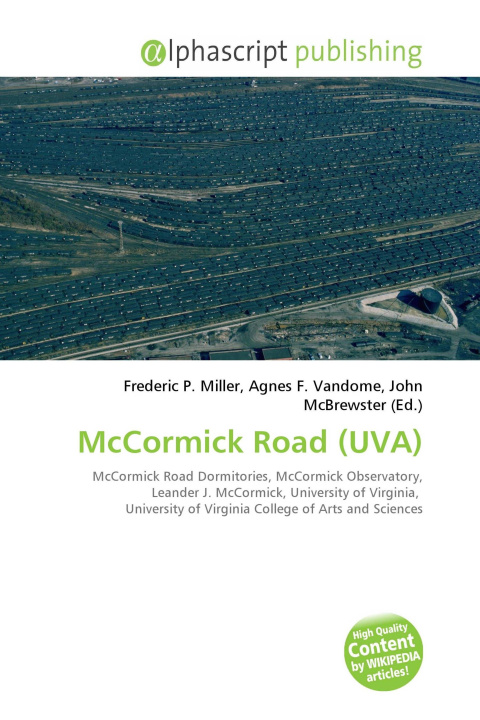 Kniha McCormick Road (UVA) Agnes F. Vandome