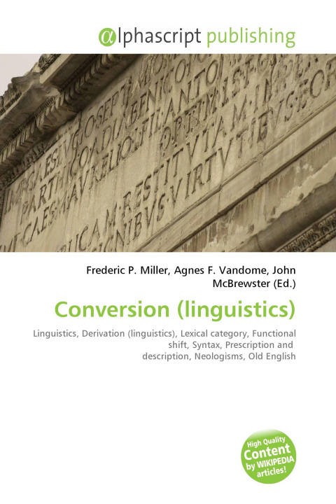 Kniha Conversion (linguistics) Agnes F. Vandome