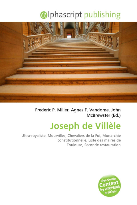 Könyv Joseph de Villèle Agnes F. Vandome