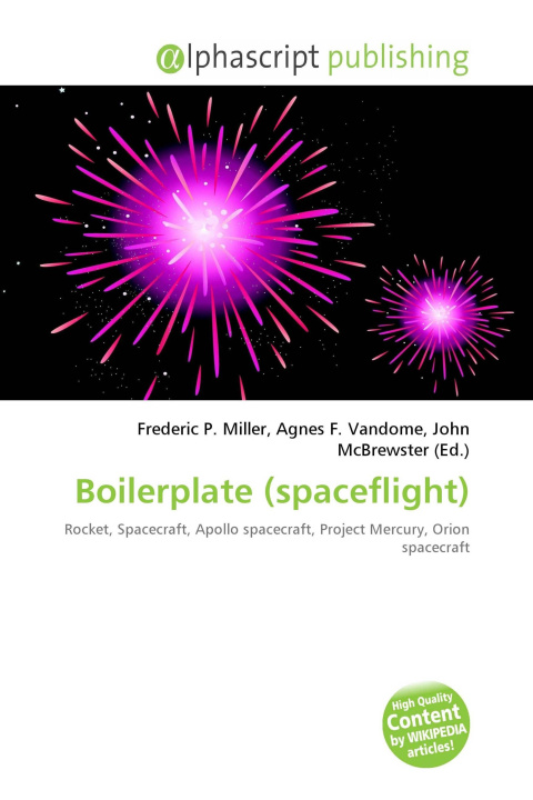 Knjiga Boilerplate (spaceflight) Agnes F. Vandome
