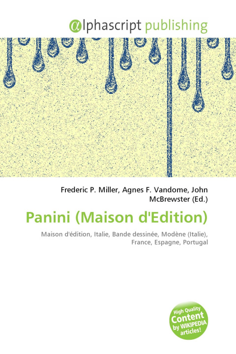 Kniha Panini (Maison d'Edition) Agnes F. Vandome