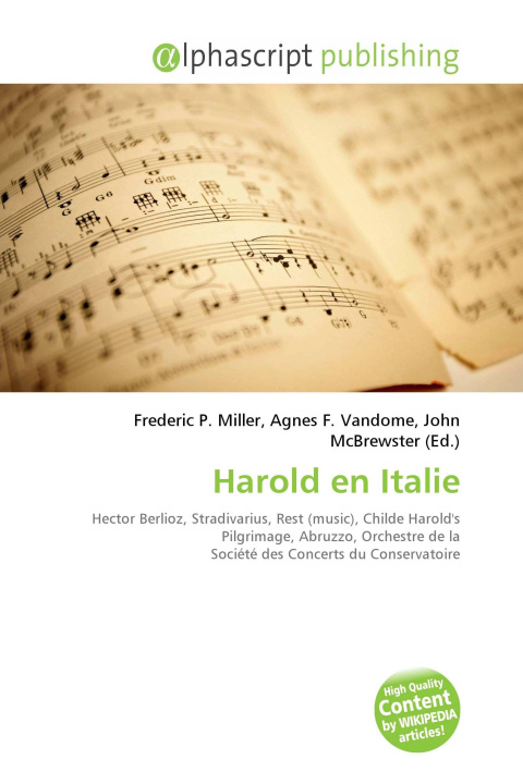 Könyv Harold en Italie Agnes F. Vandome