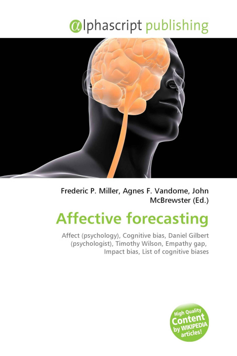 Kniha Affective forecasting Agnes F. Vandome
