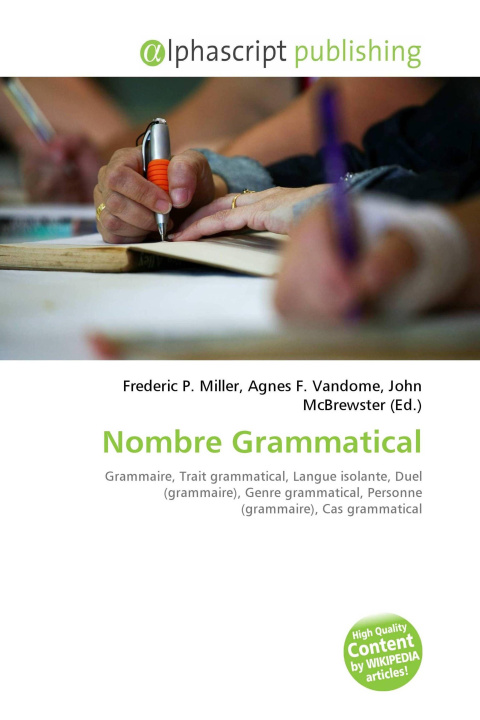 Kniha Nombre Grammatical Agnes F. Vandome