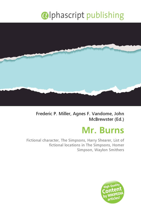 Kniha Mr. Burns Agnes F. Vandome