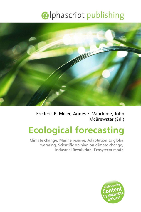 Könyv Ecological forecasting Agnes F. Vandome
