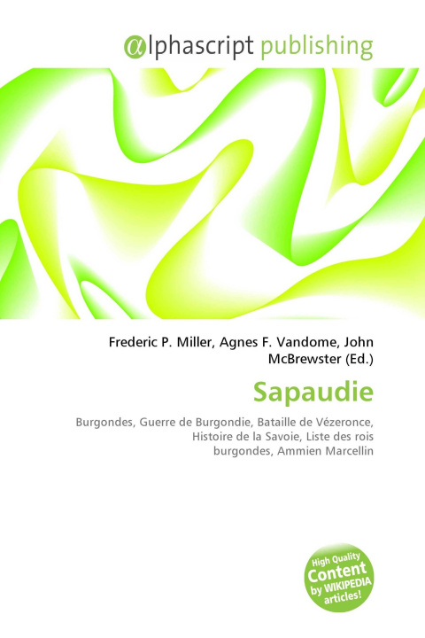 Kniha Sapaudie Agnes F. Vandome
