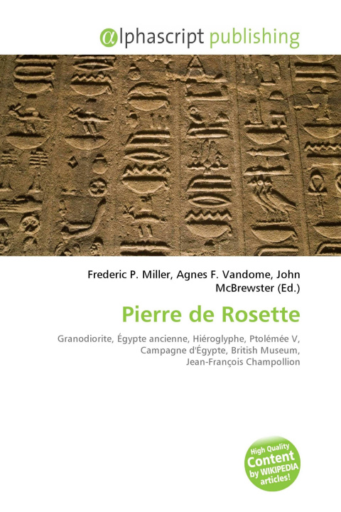 Kniha Pierre de Rosette Agnes F. Vandome