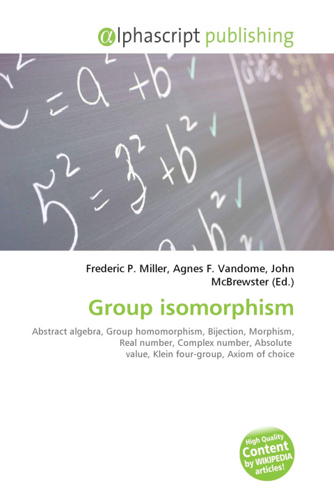 Kniha Group isomorphism Agnes F. Vandome