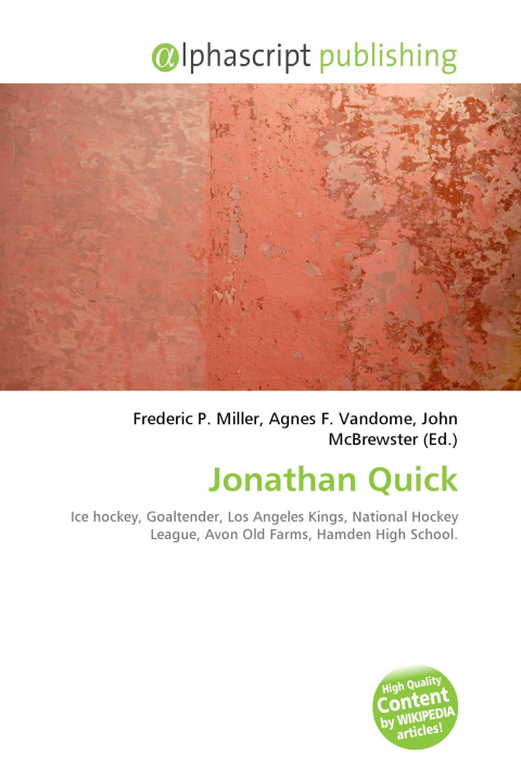 Knjiga Jonathan Quick Agnes F. Vandome