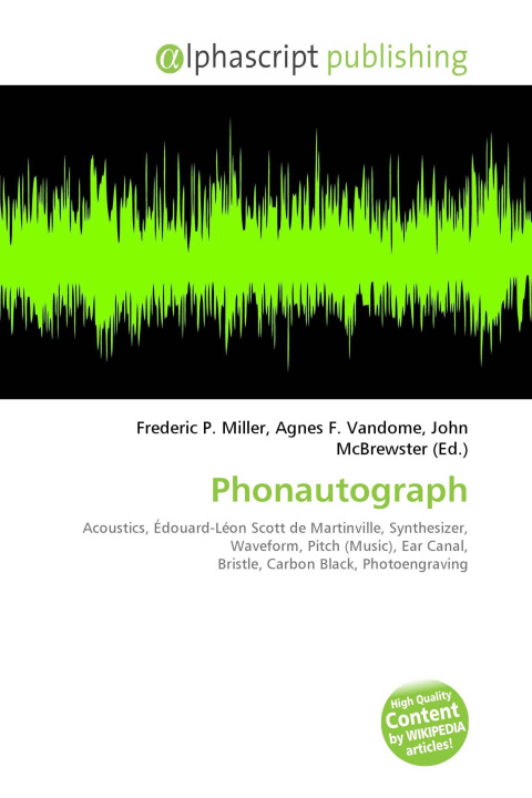 Kniha Phonautograph Agnes F. Vandome