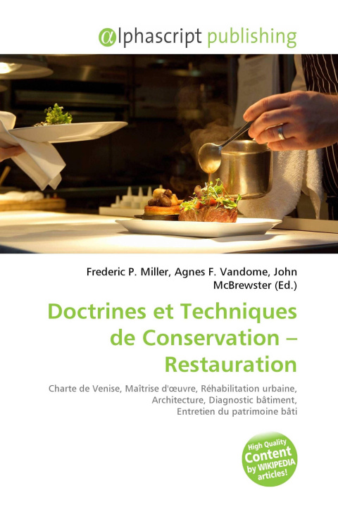 Kniha Doctrines et Techniques de Conservation - Restauration Agnes F. Vandome