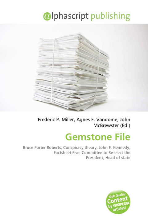 Könyv Gemstone File Agnes F. Vandome
