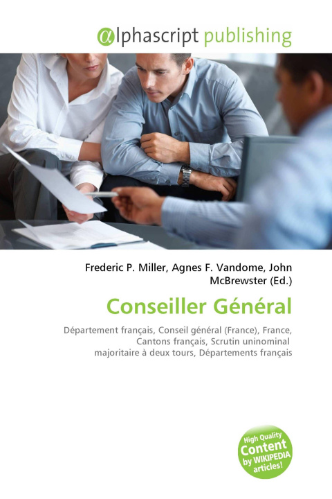 Könyv Conseiller Général Agnes F. Vandome