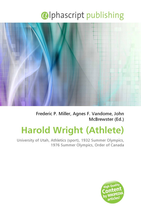 Kniha Harold Wright (Athlete) Agnes F. Vandome