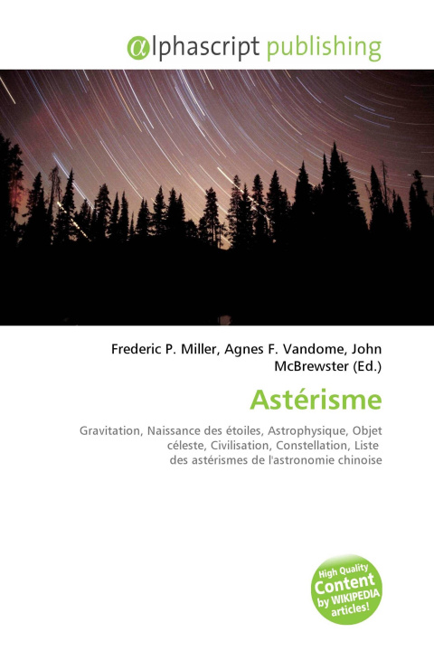 Könyv Astérisme Agnes F. Vandome