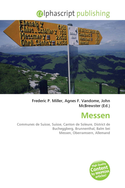 Kniha Messen Agnes F. Vandome