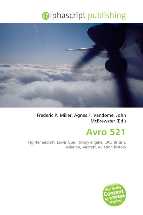 Kniha Avro 521 Agnes F. Vandome