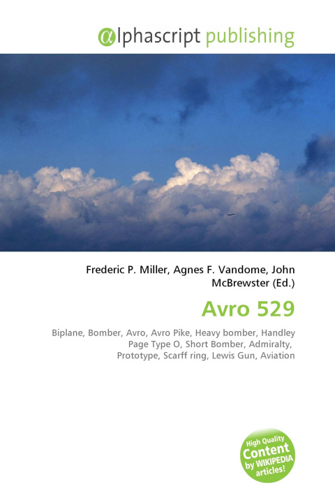Knjiga Avro 529 Agnes F. Vandome